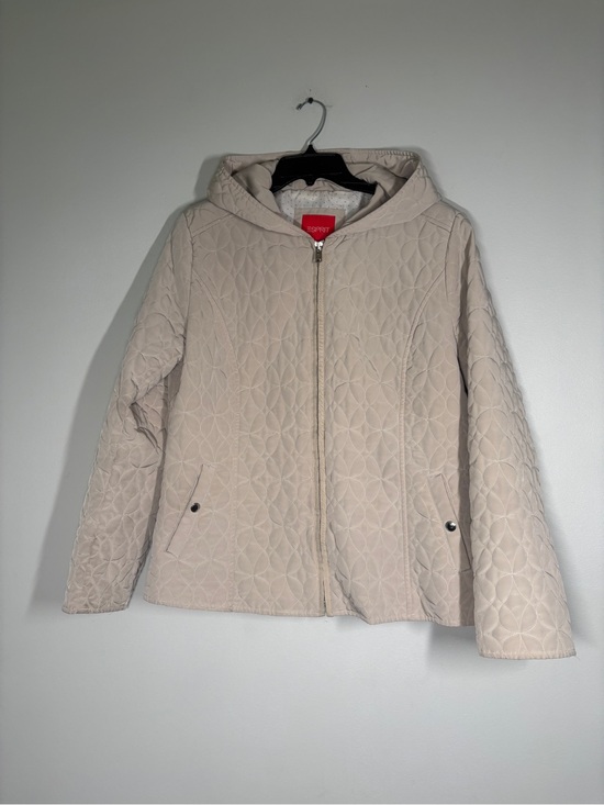 Esprit Jackets & Blazers - Esprit Light Cream Quilted Hooded Jacket